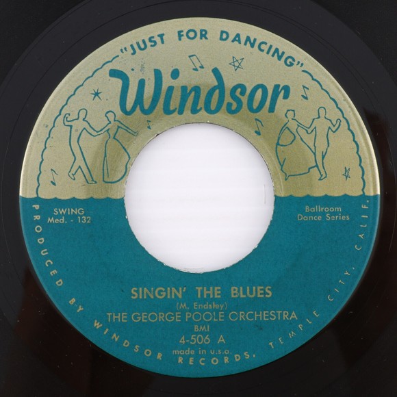 The George Poole Orchestra Singin' The Blues/Johnson Rag 45 rpm 7" Vinyl Record - Picture 1 of 8